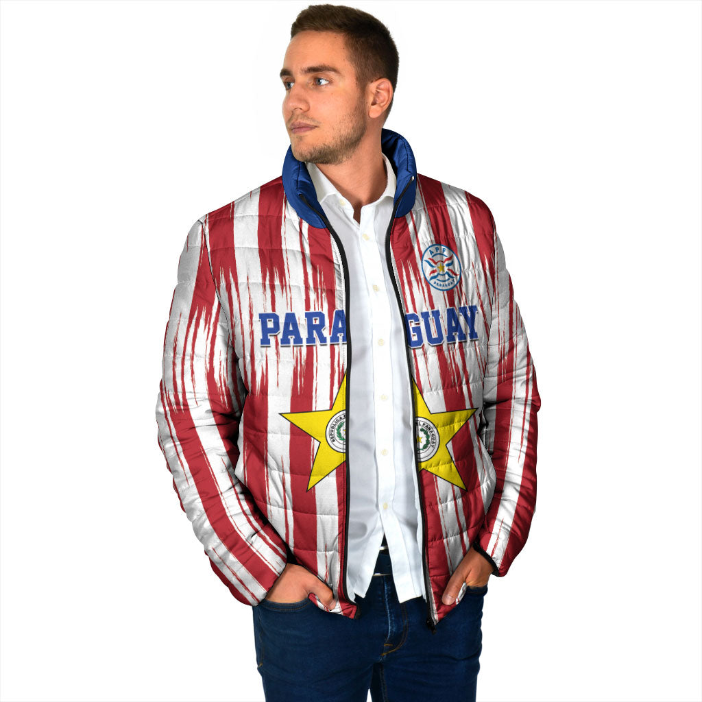 Paraguay Football Mundial 2026 Padded Jacket Lion Vencer O Morir Supporter