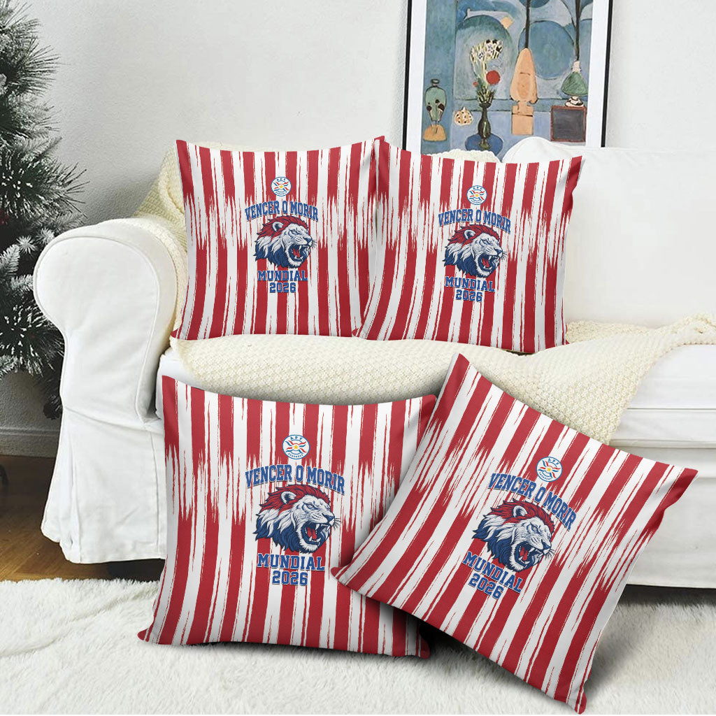 Paraguay Football Mundial 2026 Pillow Cover Lion Vencer O Morir Supporter