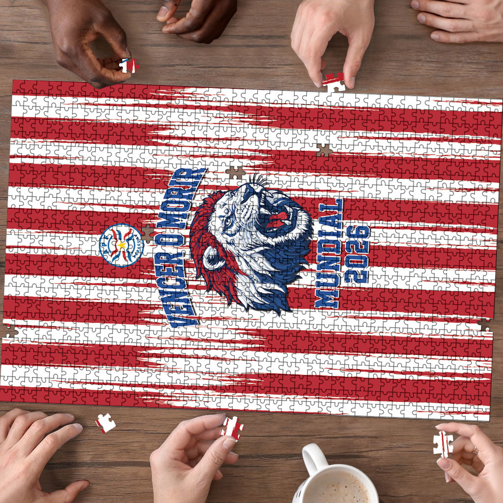 Paraguay Football Mundial 2026 Puzzle Lion Vencer O Morir Supporter