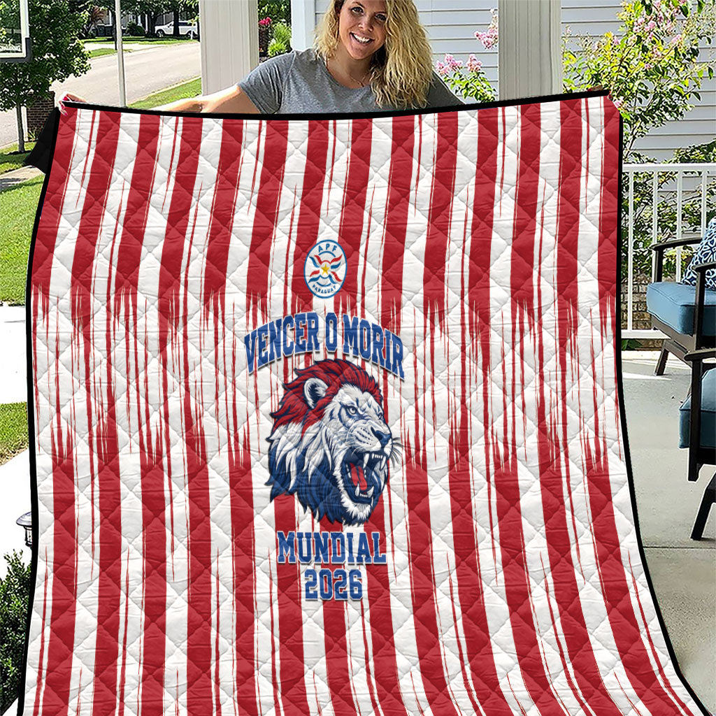 Paraguay Football Mundial 2026 Quilt Lion Vencer O Morir Supporter