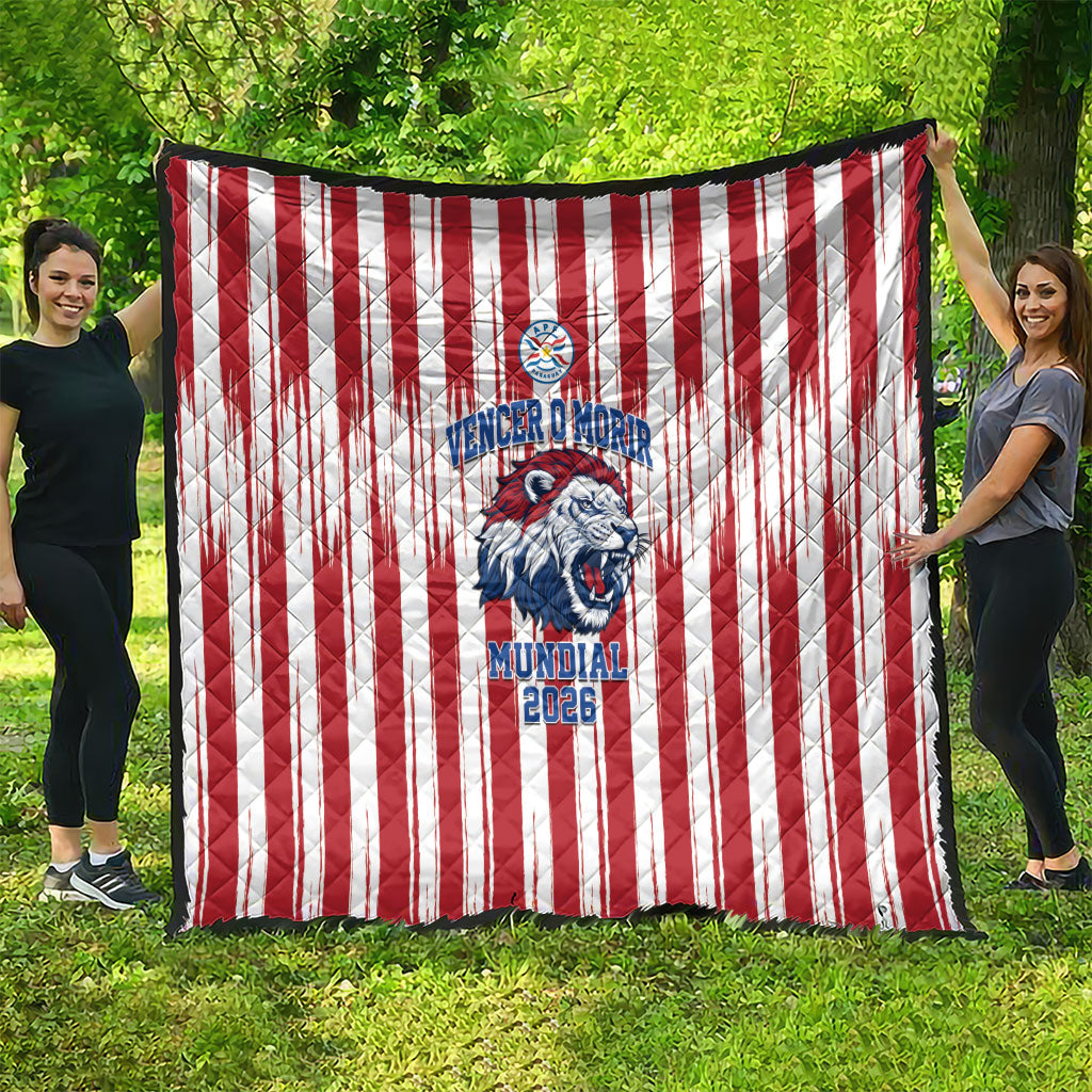 Paraguay Football Mundial 2026 Quilt Lion Vencer O Morir Supporter
