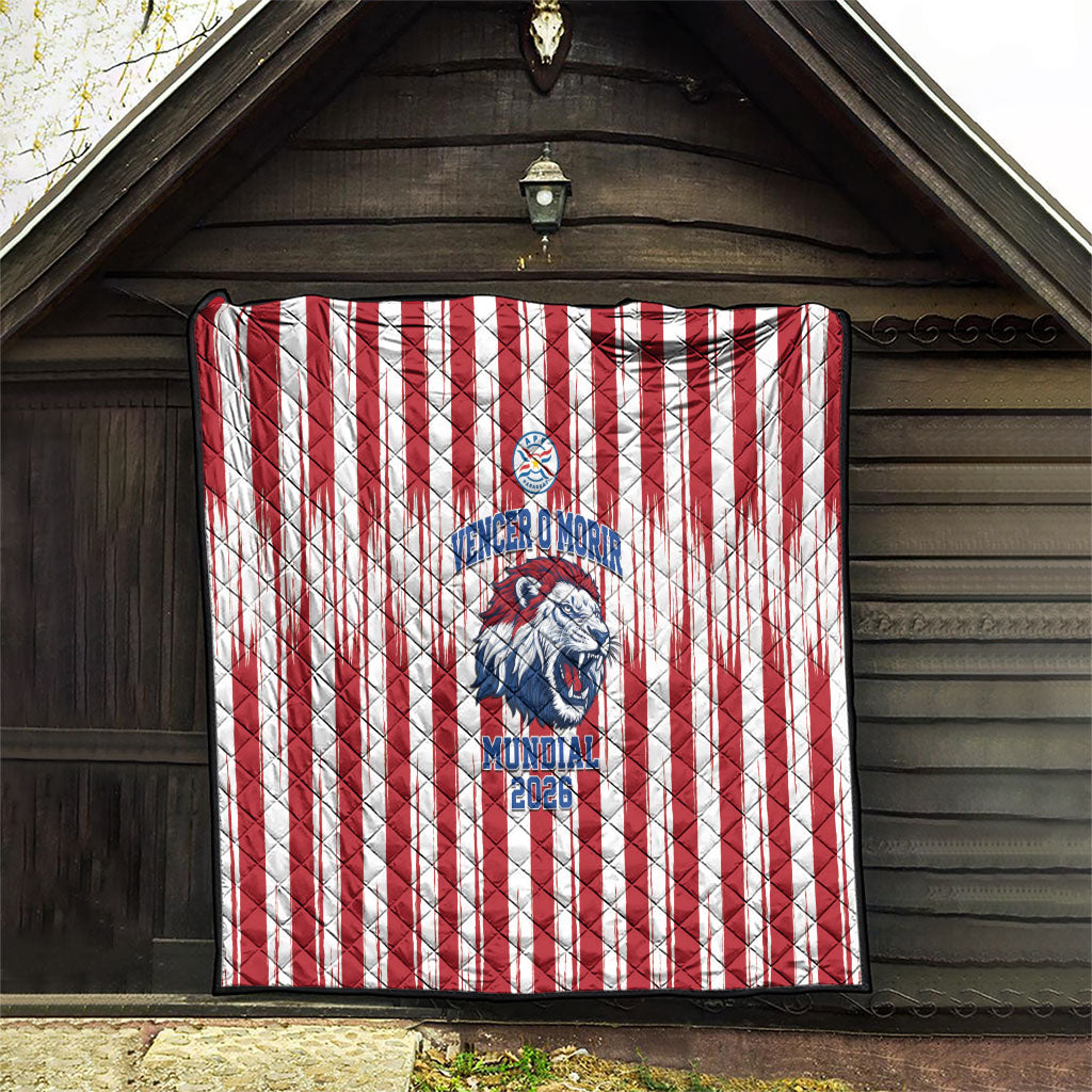 Paraguay Football Mundial 2026 Quilt Lion Vencer O Morir Supporter