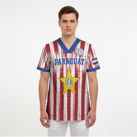 Paraguay Football Mundial 2026 Scrub Top Lion Vencer O Morir Supporter