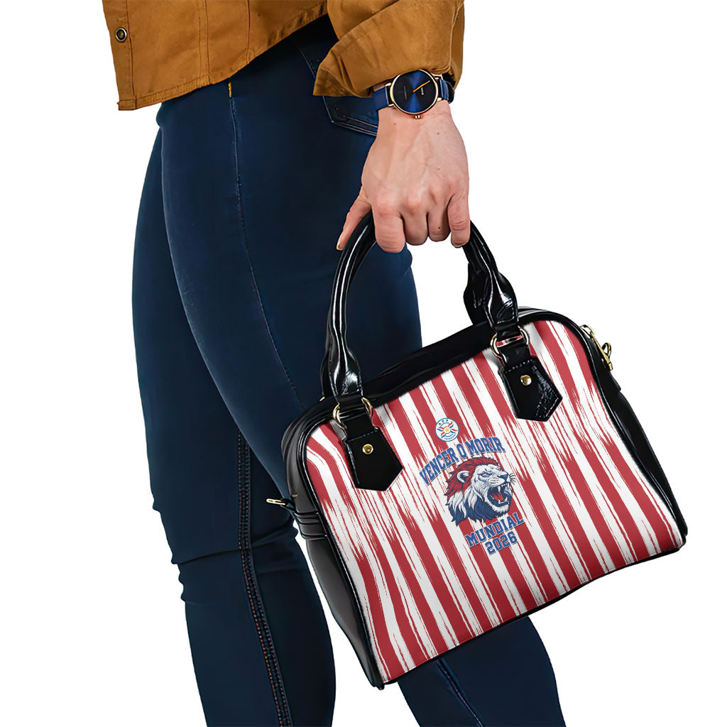 Paraguay Football Mundial 2026 Shoulder Handbag Lion Vencer O Morir Supporter