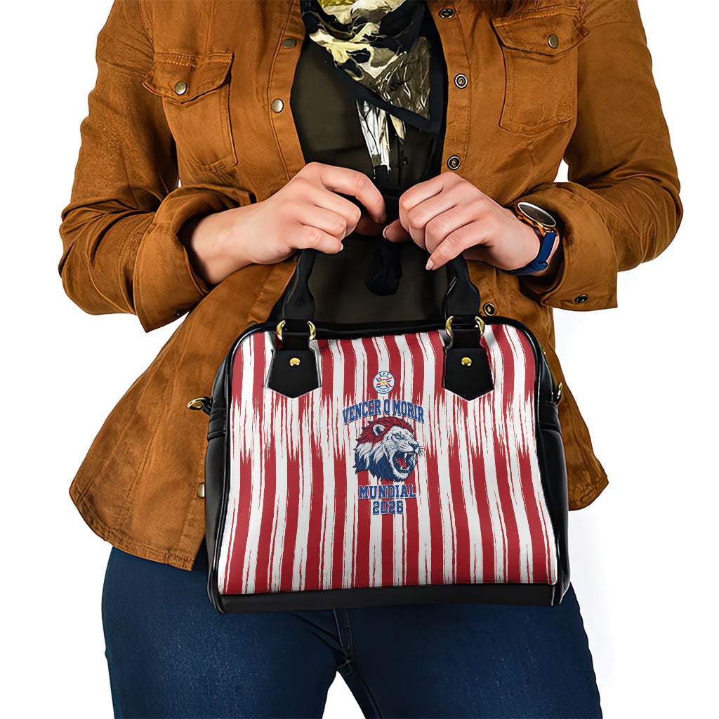 Paraguay Football Mundial 2026 Shoulder Handbag Lion Vencer O Morir Supporter