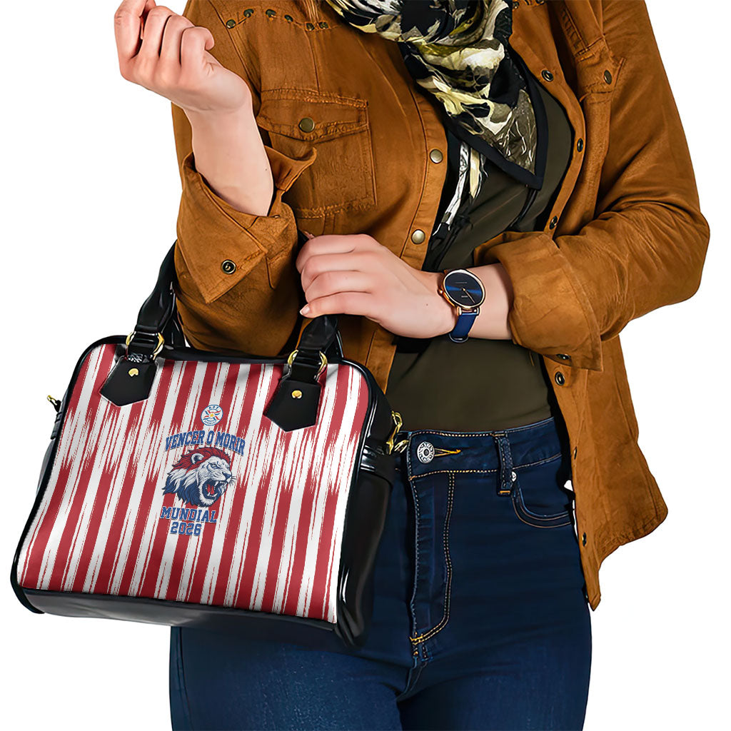 Paraguay Football Mundial 2026 Shoulder Handbag Lion Vencer O Morir Supporter