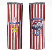 Paraguay Football Mundial 2026 Skinny Tumbler Lion Vencer O Morir Supporter