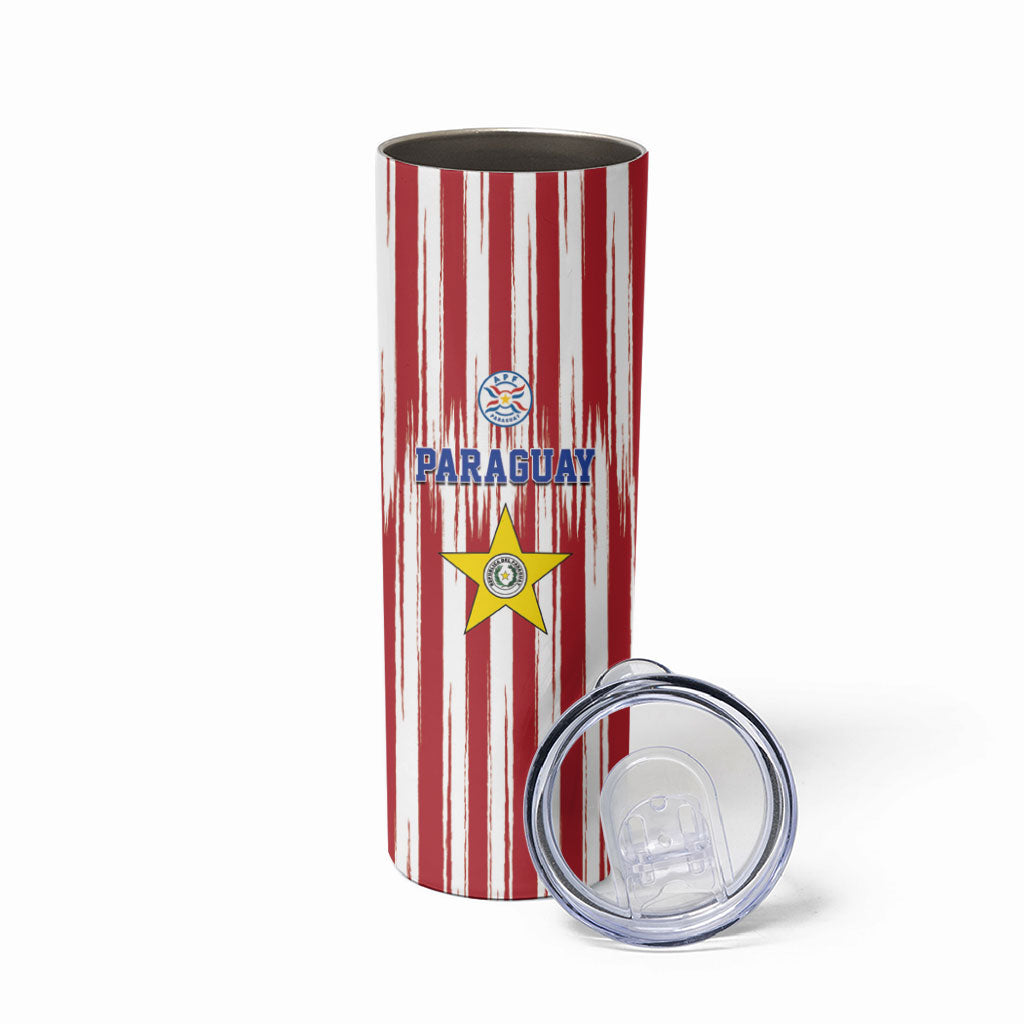 Paraguay Football Mundial 2026 Skinny Tumbler Lion Vencer O Morir Supporter