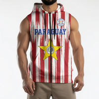 Paraguay Football Mundial 2026 Sleeveless Zip Hoodie Lion Vencer O Morir Supporter
