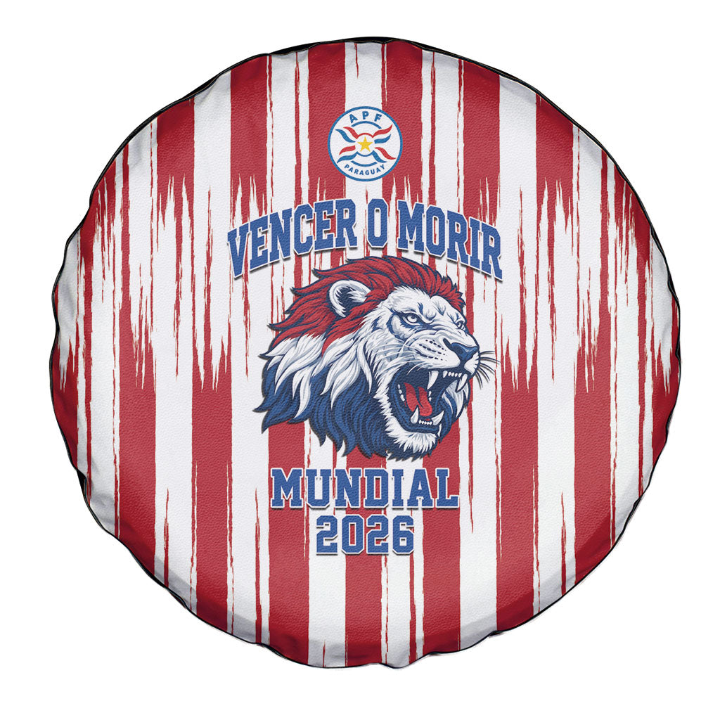 Paraguay Football Mundial 2026 Spare Tire Cover Lion Vencer O Morir Supporter