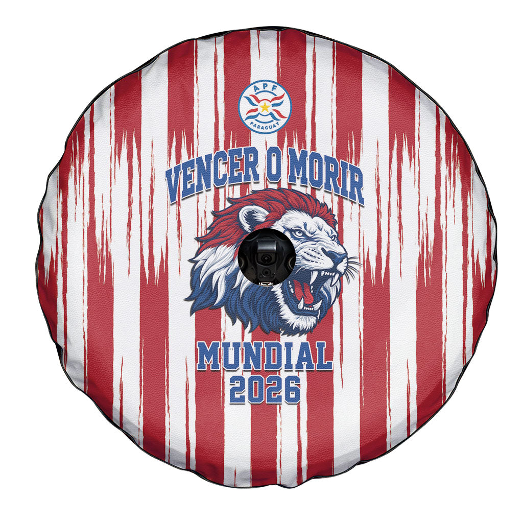Paraguay Football Mundial 2026 Spare Tire Cover Lion Vencer O Morir Supporter