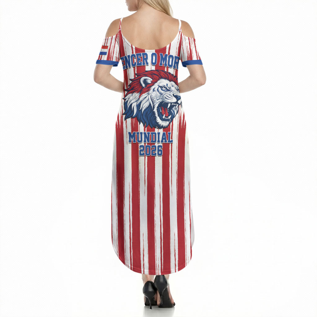 Paraguay Football Mundial 2026 Summer Maxi Dress Lion Vencer O Morir Supporter