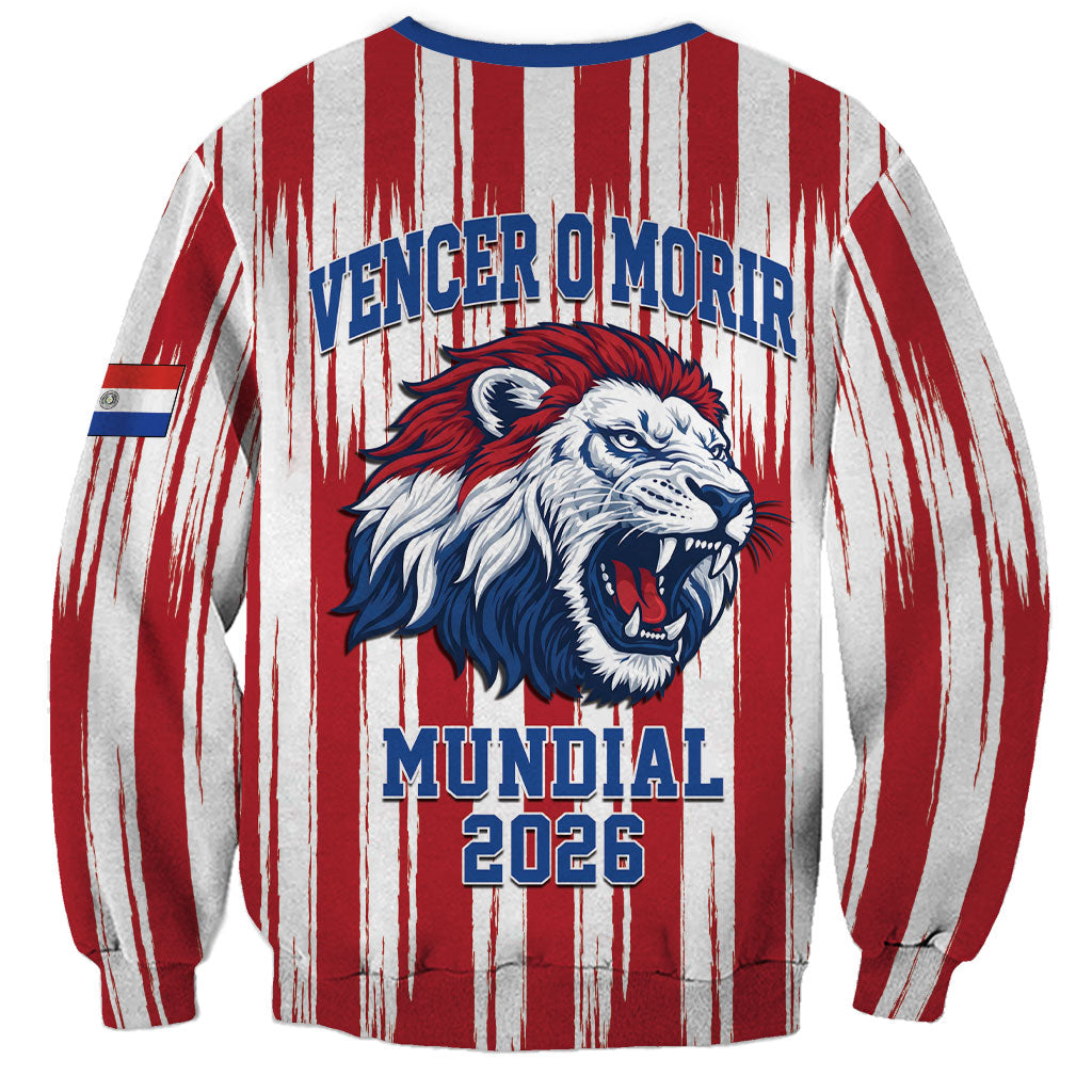 Paraguay Football Mundial 2026 Sweatshirt Lion Vencer O Morir Supporter