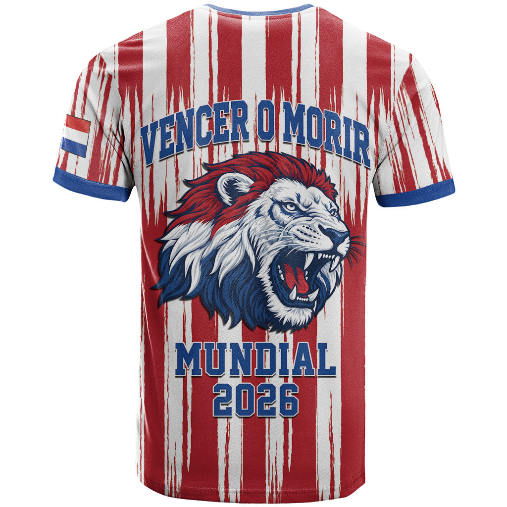 Paraguay Football Mundial 2026 T Shirt Lion Vencer O Morir Supporter