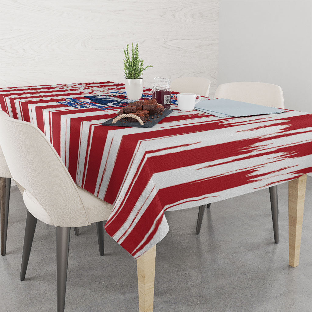 Paraguay Football Mundial 2026 Tablecloth Lion Vencer O Morir Supporter