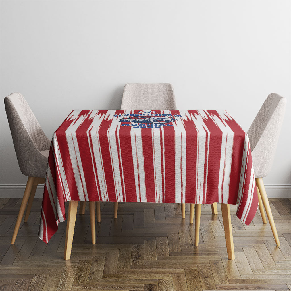 Paraguay Football Mundial 2026 Tablecloth Lion Vencer O Morir Supporter