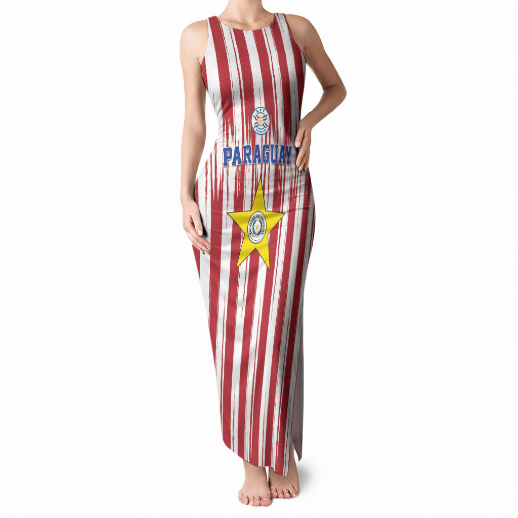 Paraguay Football Mundial 2026 Tank Maxi Dress Lion Vencer O Morir Supporter