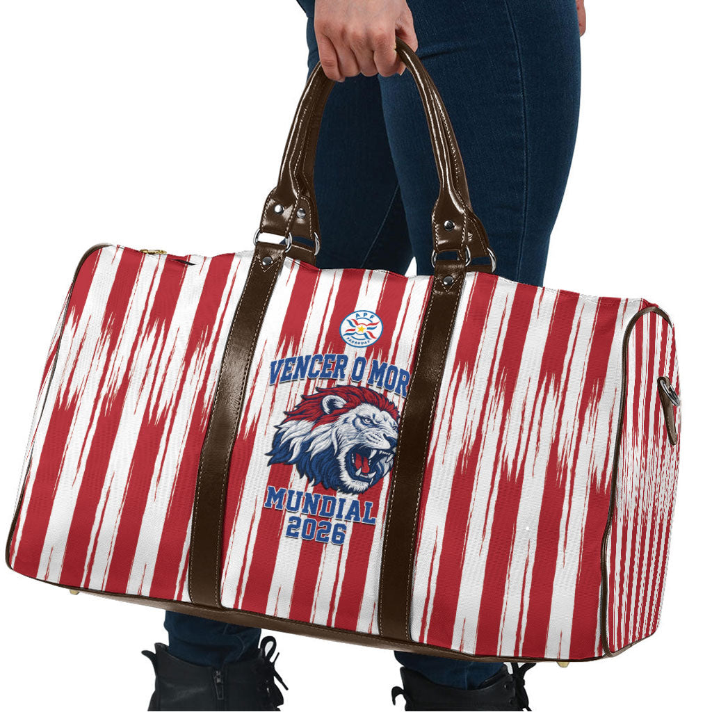Paraguay Football Mundial 2026 Travel Bag Lion Vencer O Morir Supporter