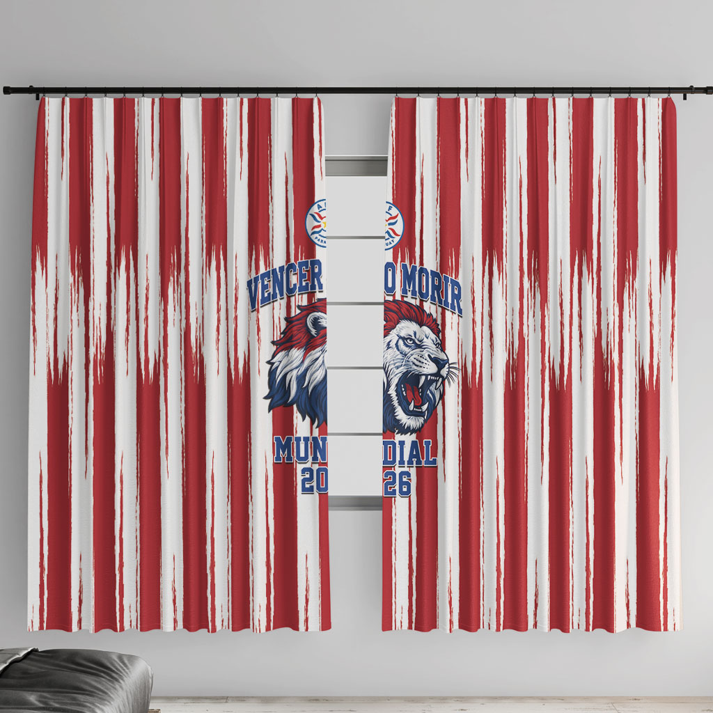 Paraguay Football Mundial 2026 Window Curtain Lion Vencer O Morir Supporter