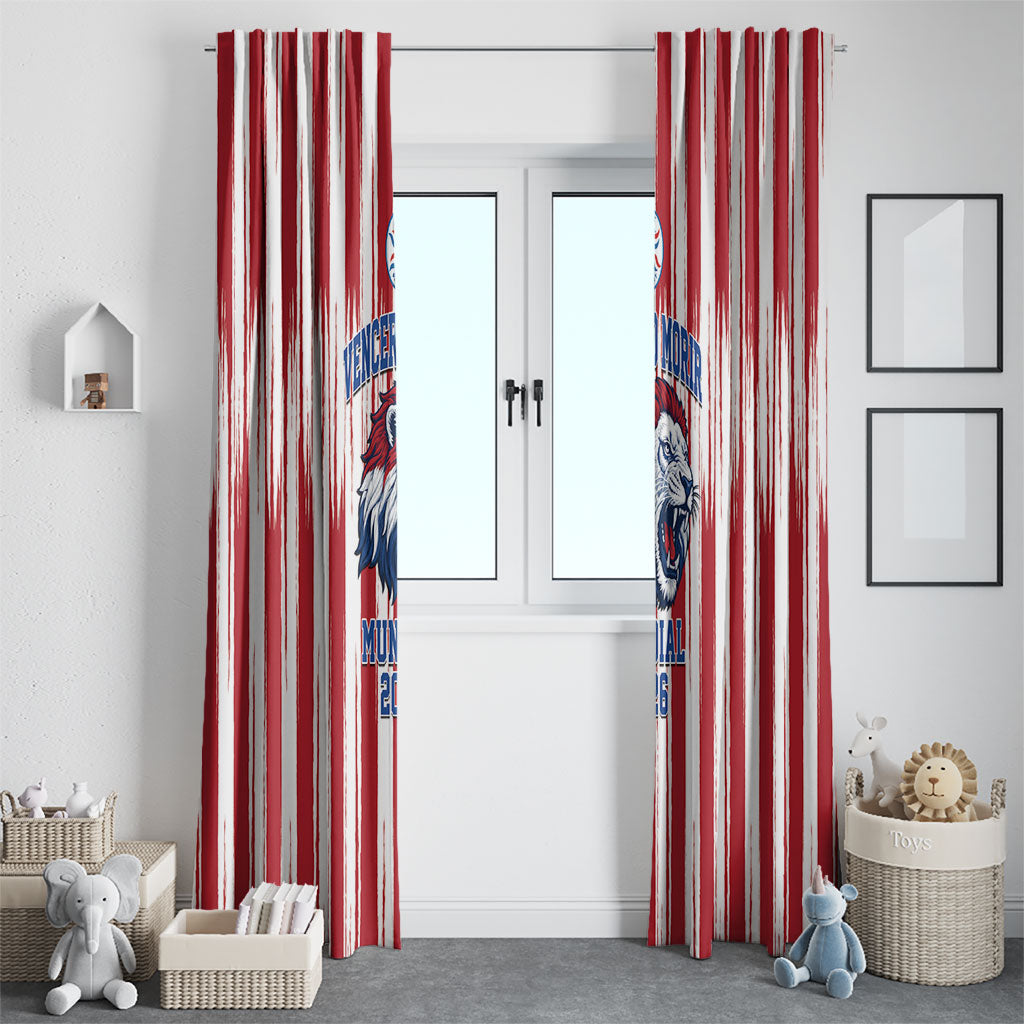Paraguay Football Mundial 2026 Window Curtain Lion Vencer O Morir Supporter