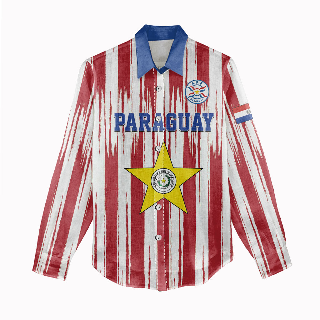 Paraguay Football Mundial 2026 Women Casual Shirt Lion Vencer O Morir Supporter