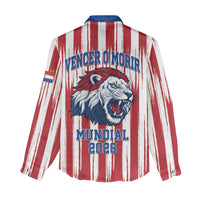 Paraguay Football Mundial 2026 Women Casual Shirt Lion Vencer O Morir Supporter