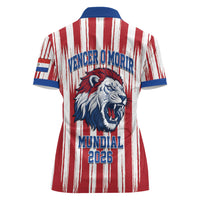 Paraguay Football Mundial 2026 Women Polo Shirt Lion Vencer O Morir Supporter