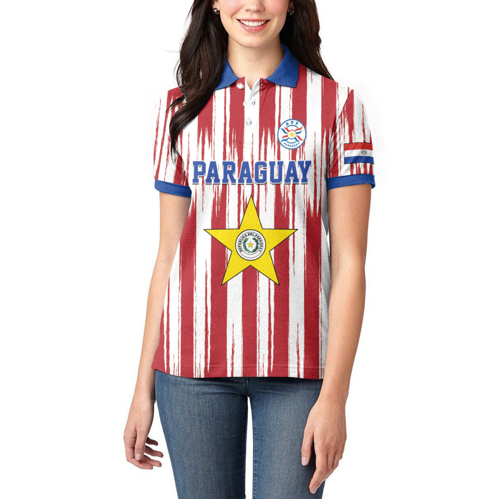 Paraguay Football Mundial 2026 Women Polo Shirt Lion Vencer O Morir Supporter