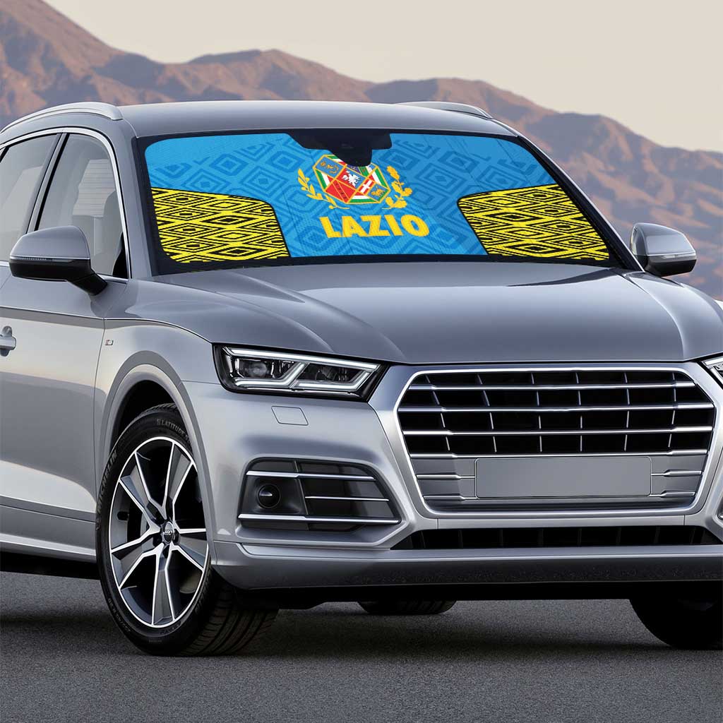 Italy Lazio Auto Sun Shade Flag Style - Wonder Print Shop