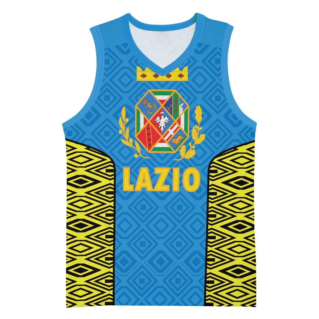 Italy Lazio Basketball Jersey Flag Style LT19