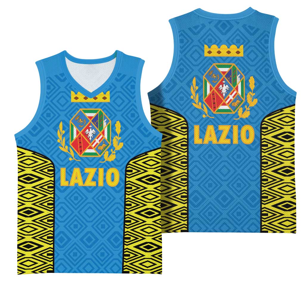Italy Lazio Basketball Jersey Flag Style LT19