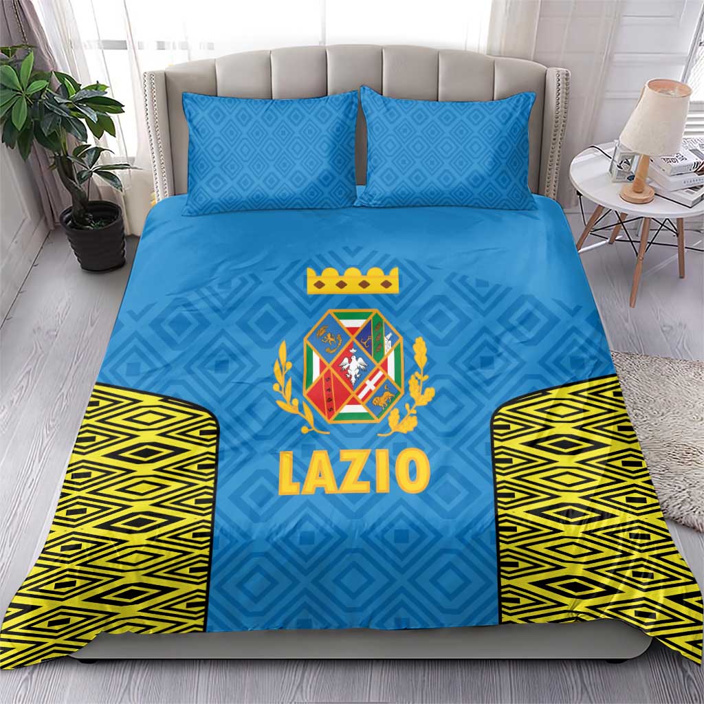 Italy Lazio Bedding Set Flag Style - Wonder Print Shop