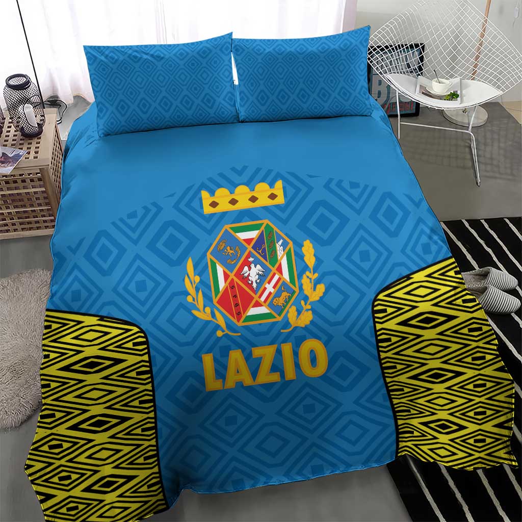 Italy Lazio Bedding Set Flag Style - Wonder Print Shop