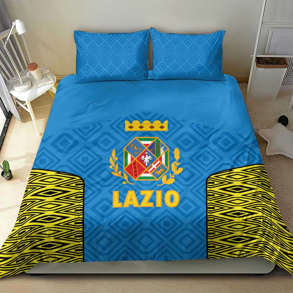 Italy Lazio Bedding Set Flag Style - Wonder Print Shop