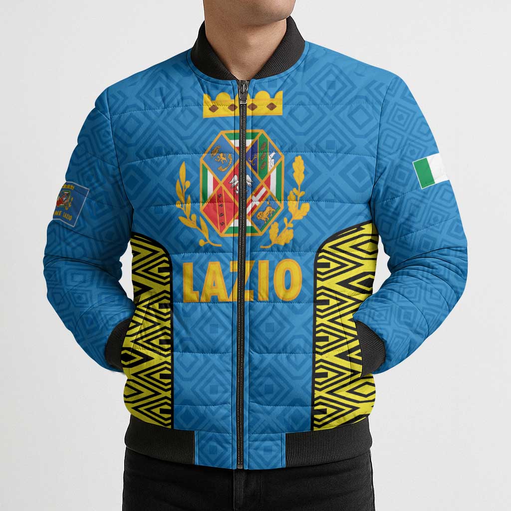 Italy Lazio Bomber Puffer Jacket Flag Style LT19