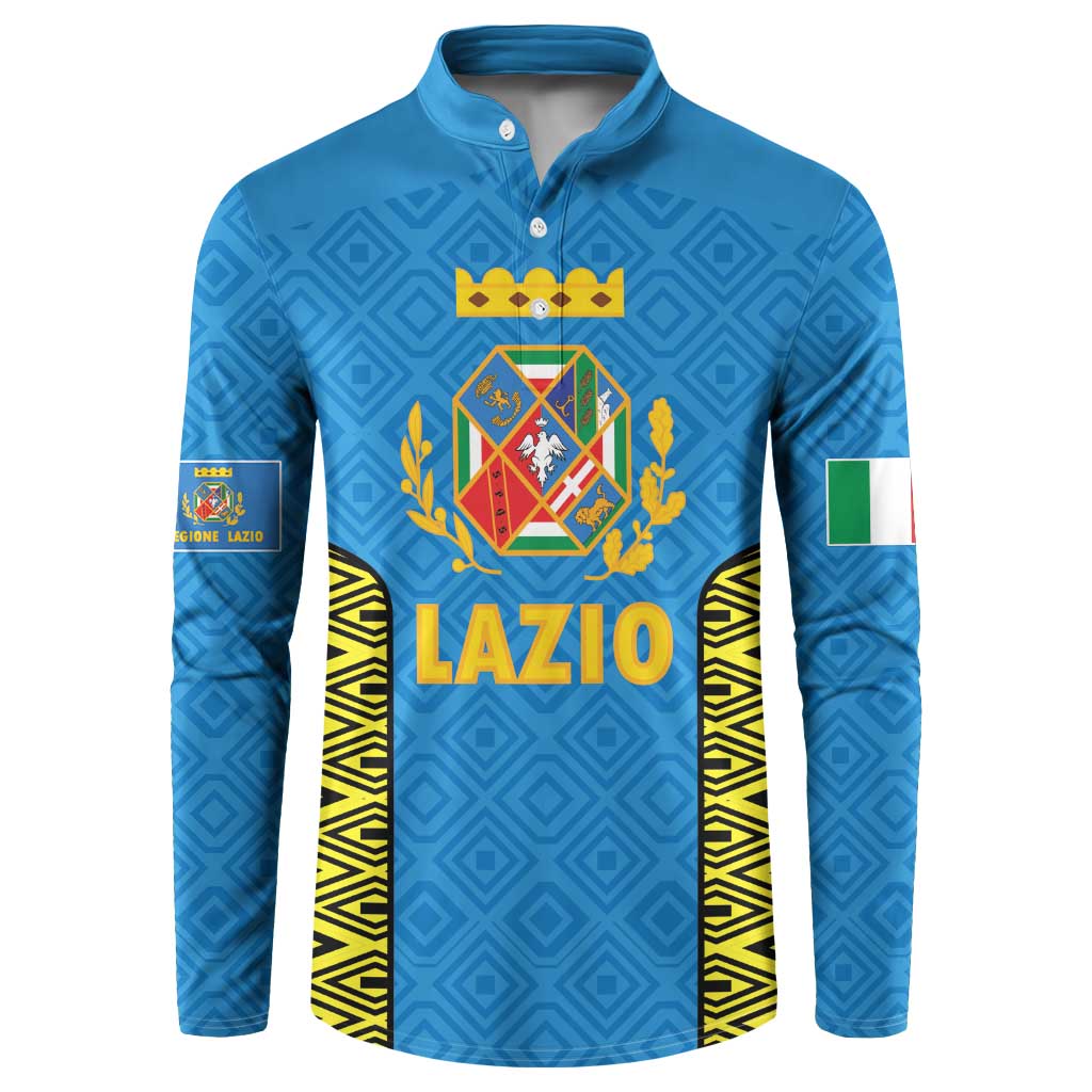 Italy Lazio Button Sweatshirt Flag Style LT19