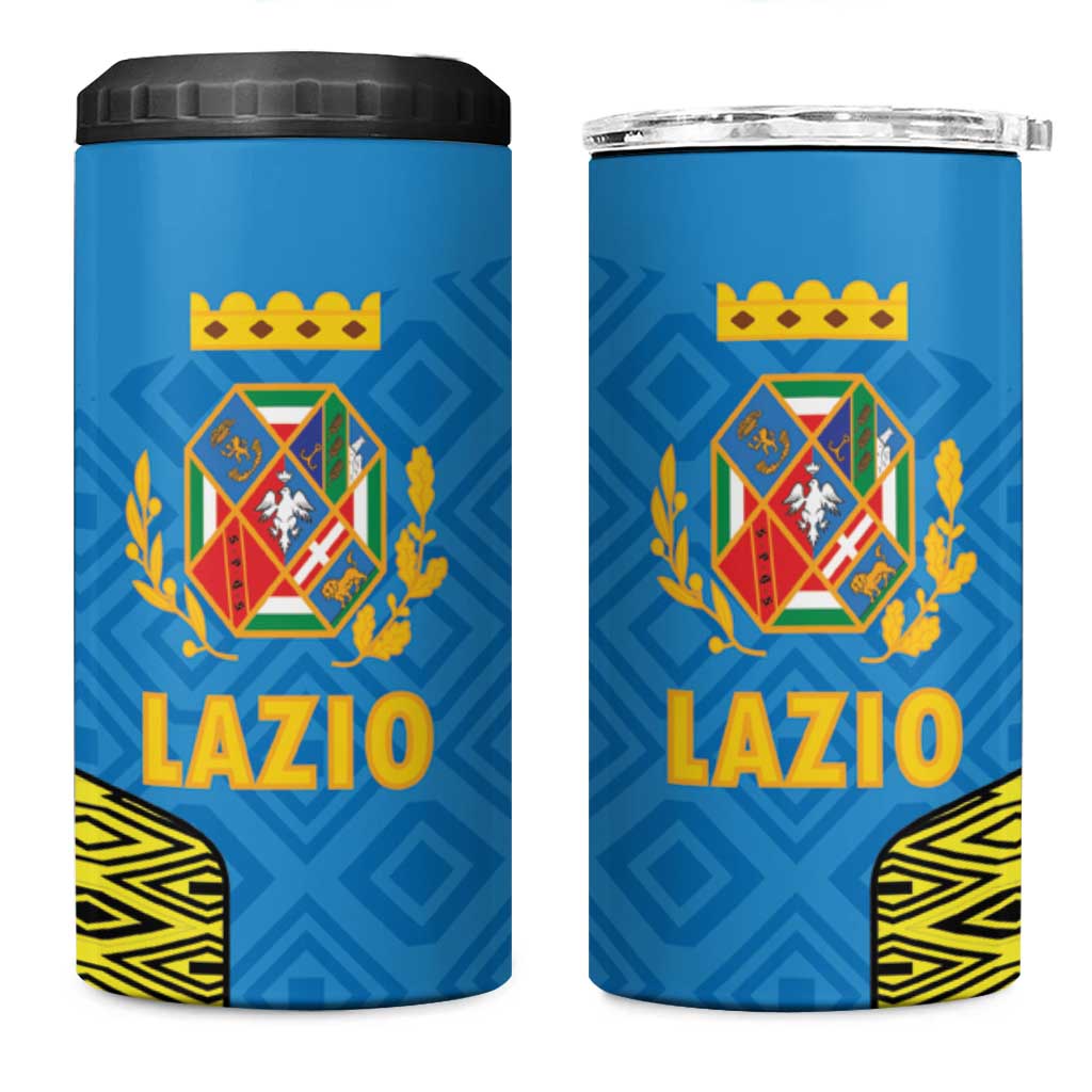 Italy Lazio 4 in 1 Can Cooler Tumbler Flag Style - Wonder Print Shop