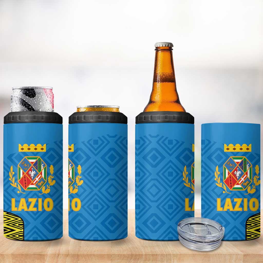 Italy Lazio 4 in 1 Can Cooler Tumbler Flag Style - Wonder Print Shop