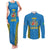 Italy Lazio Couples Matching Tank Maxi Dress and Long Sleeve Button Shirt Flag Style LT19