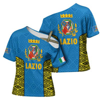 Italy Lazio Cross Shoulder Shirt Flag Style LT19