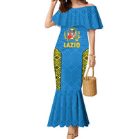 Italy Lazio Family Matching Mermaid Dress and Hawaiian Shirt Flag Style LT19