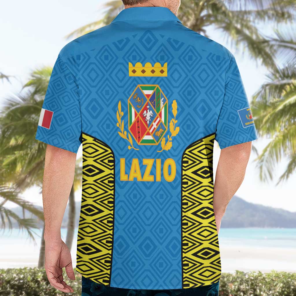 Italy Lazio Hawaiian Shirt Flag Style LT19