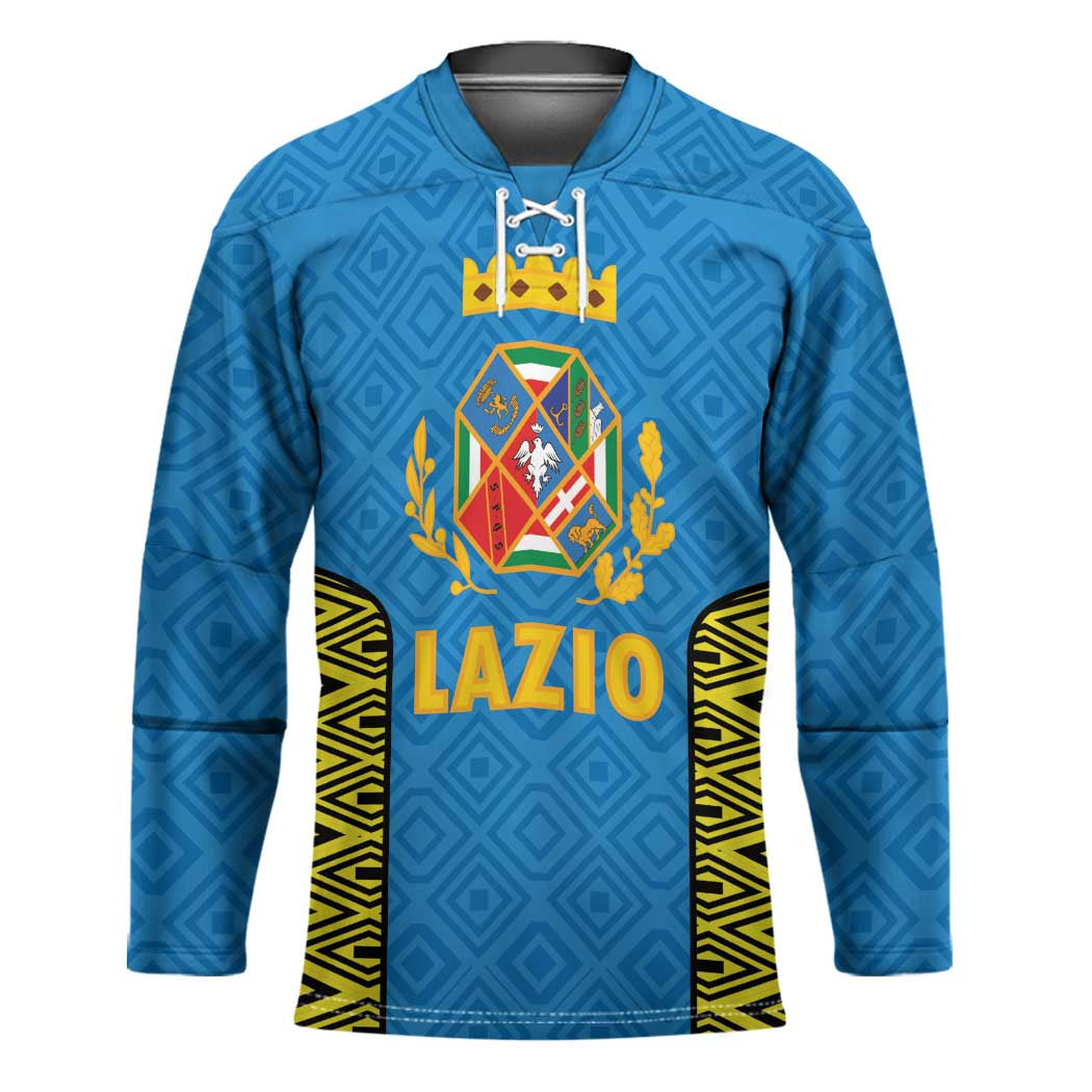 Italy Lazio Hockey Jersey Flag Style LT19