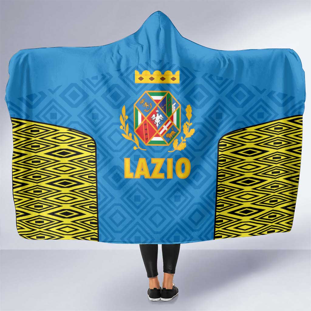 Italy Lazio Hooded Blanket Flag Style - Wonder Print Shop