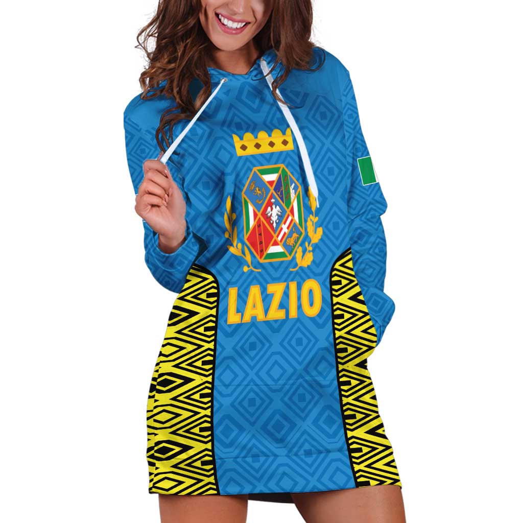 Italy Lazio Hoodie Dress Flag Style - Wonder Print Shop