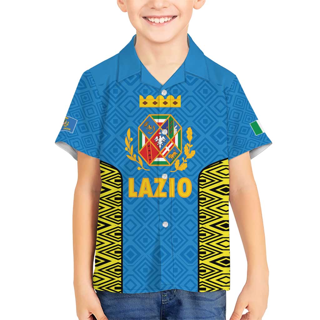 Italy Lazio Kid Hawaiian Shirt Flag Style LT19