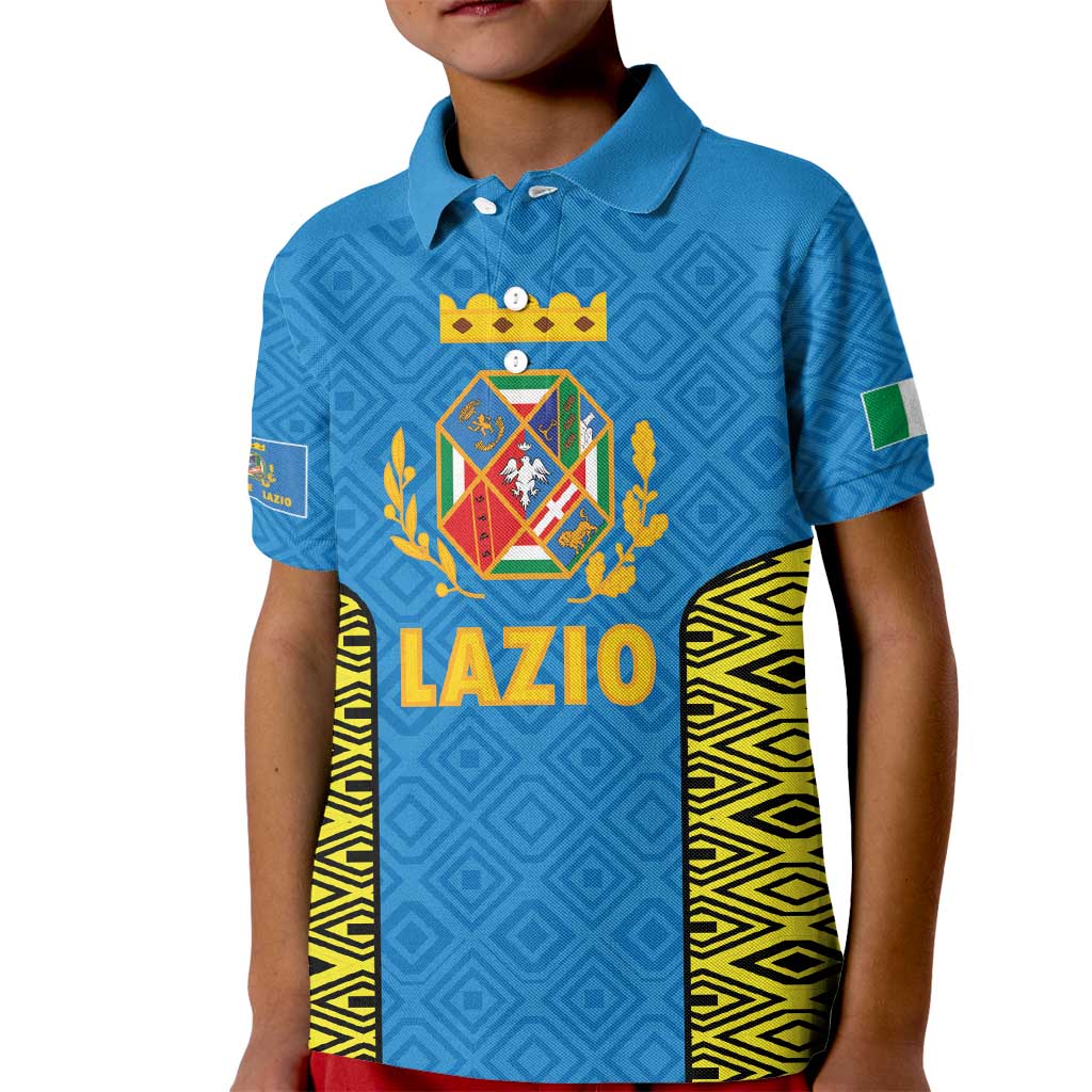 Italy Lazio Kid Polo Shirt Flag Style LT19