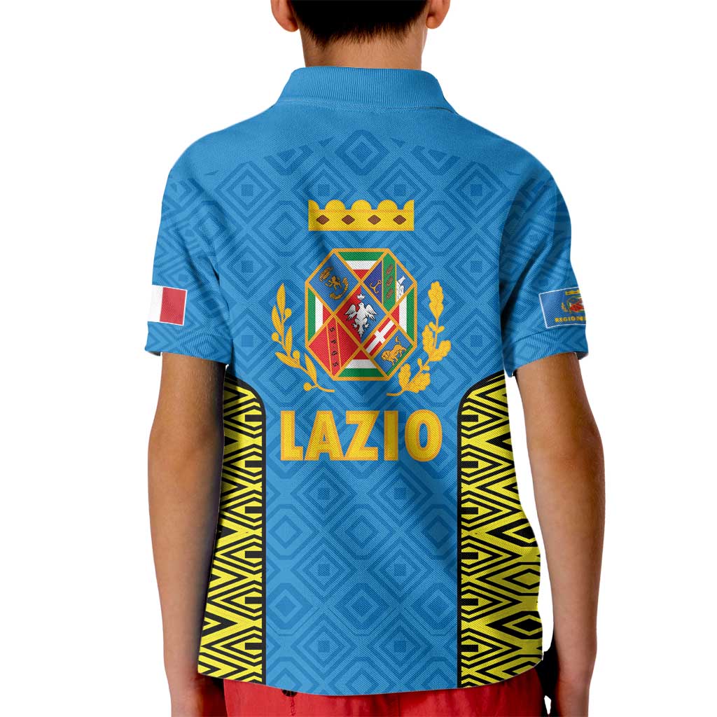 Italy Lazio Kid Polo Shirt Flag Style LT19
