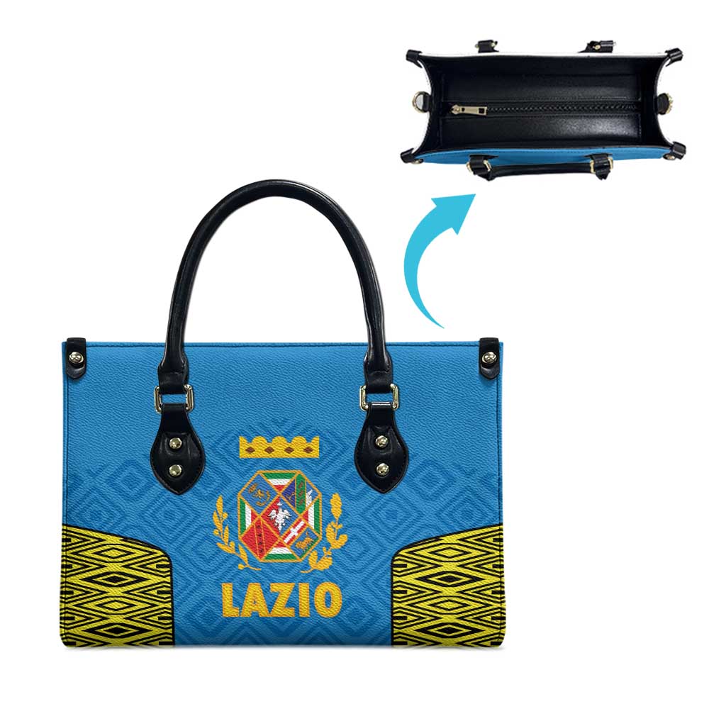 Italy Lazio Leather Bag Flag Style - Wonder Print Shop