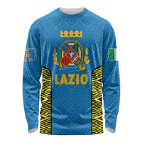 Italy Lazio Long Sleeve Shirt Flag Style LT19